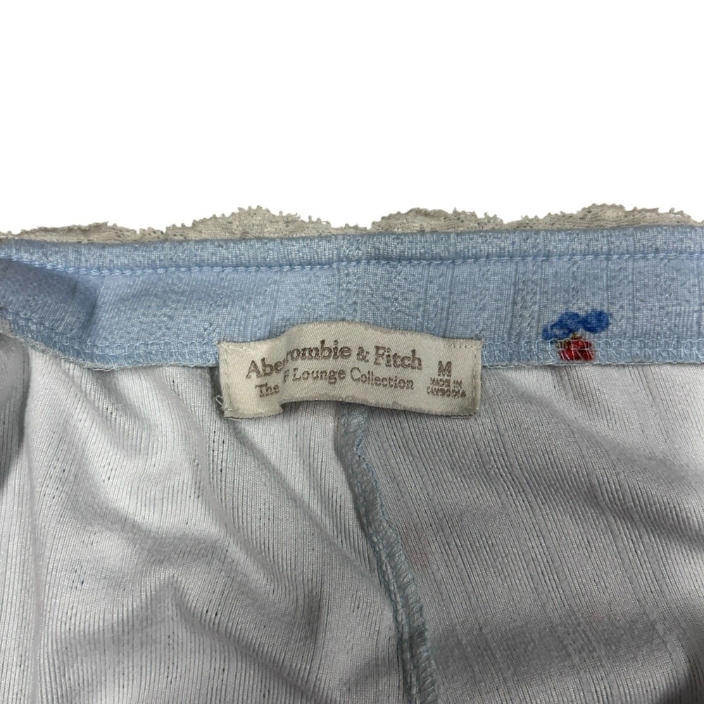 Abercrombie & Fitch Lounge Collection Pants Size Medium Pointelle Wide Leg Sleep - Picture 11 of 15